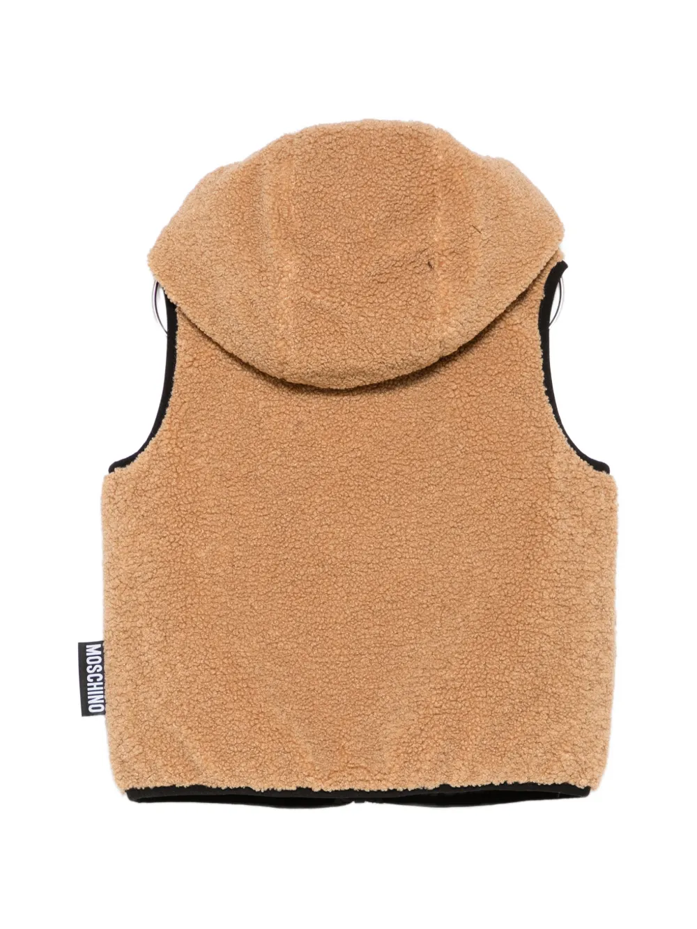 Moschino Kids Bodywarmer met capuchon Bruin