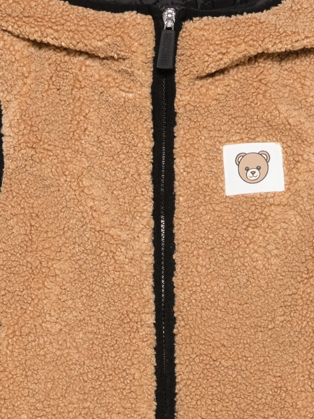Moschino Kids Bodywarmer met capuchon Bruin