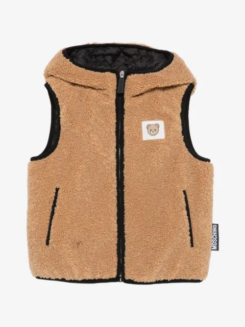 Moschino Kids hooded gilet