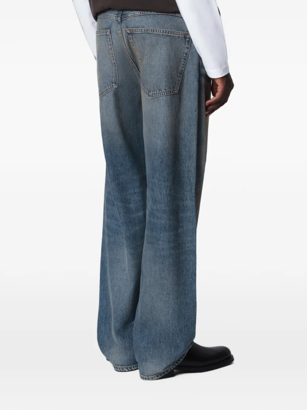 AGOLDE Ruimvallende jeans met vervaagd effect Blauw