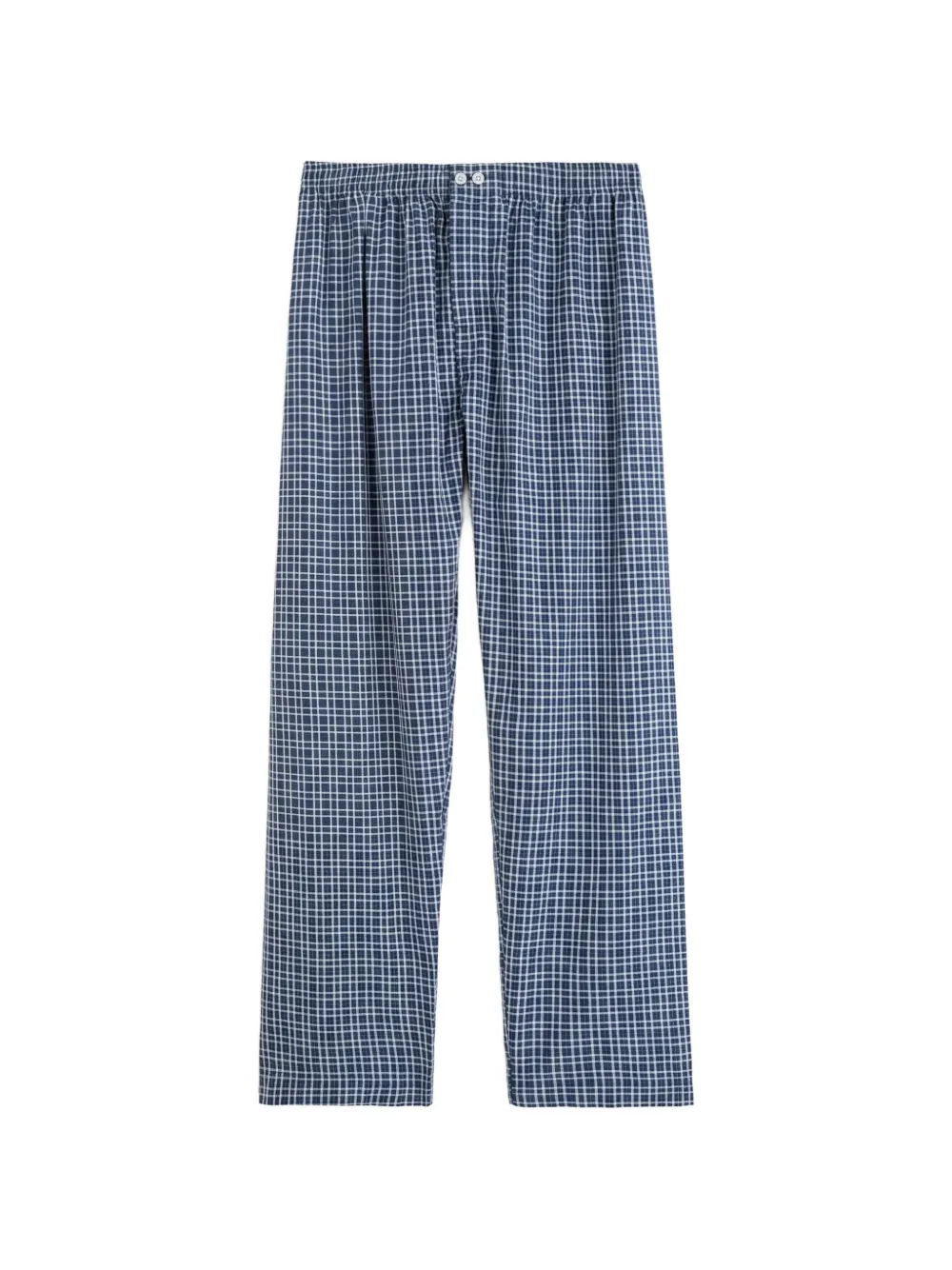 TEKLA Karierter Pyjama - Blau