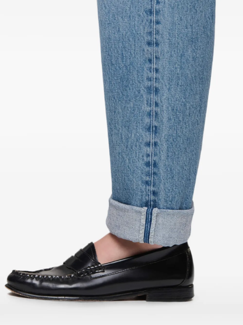RE DONE Beau straight jeans Blauw