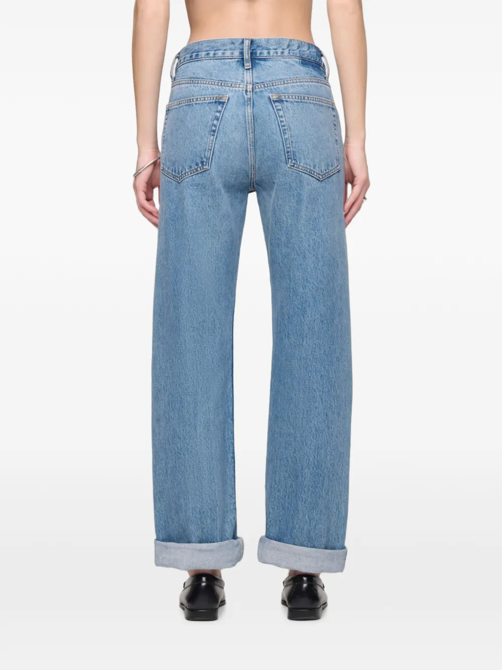 RE DONE Beau straight jeans Blauw
