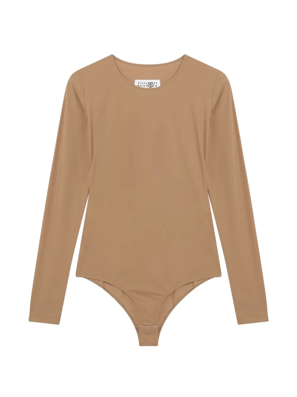MM6 Maison Margiela long-sleeve bodysuit Beige