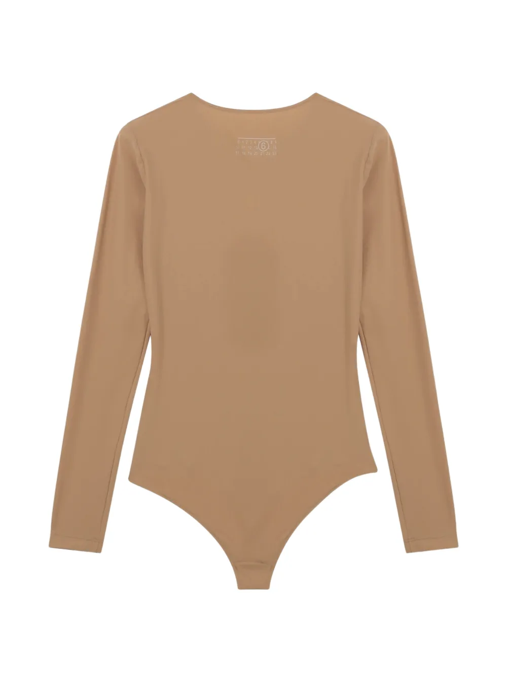 MM6 Maison Margiela long-sleeve bodysuit Beige