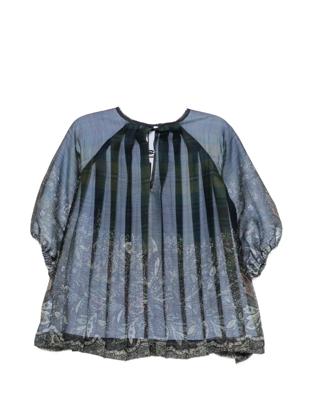 ETRO KIDS Jurk met bloemenprint Blauw