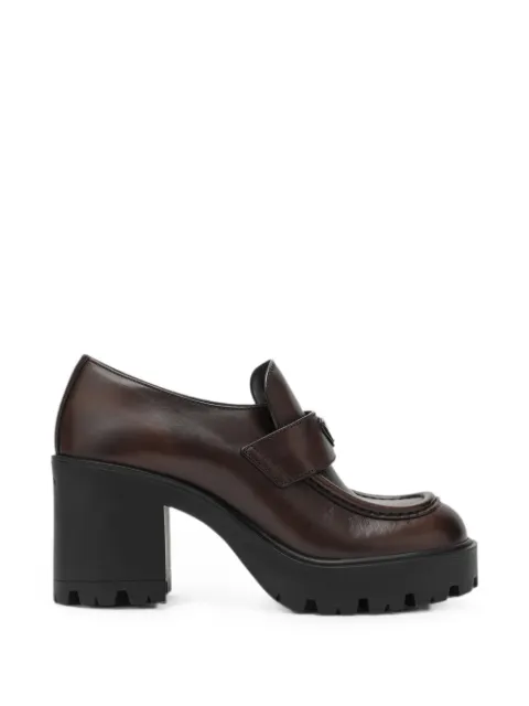 Prada leather loafers