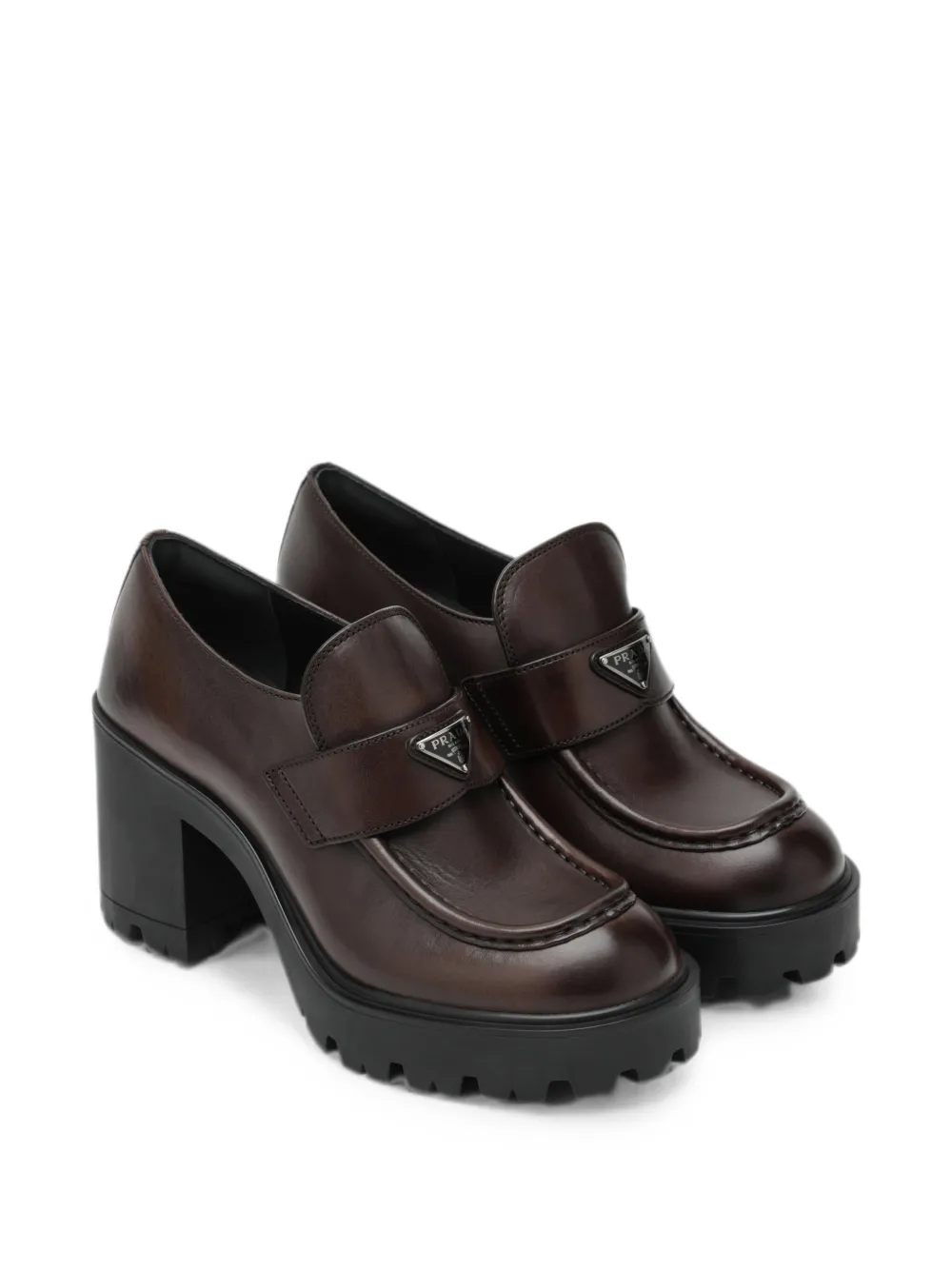 Prada leather loafers Bruin