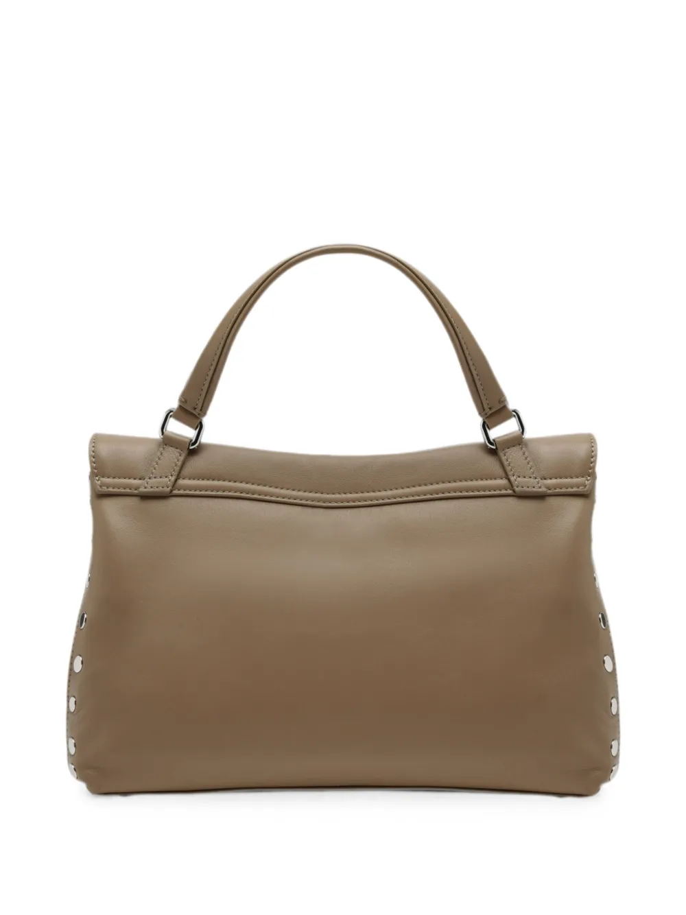 Zanellato Postina kleine shopper verfraaid met studs Beige