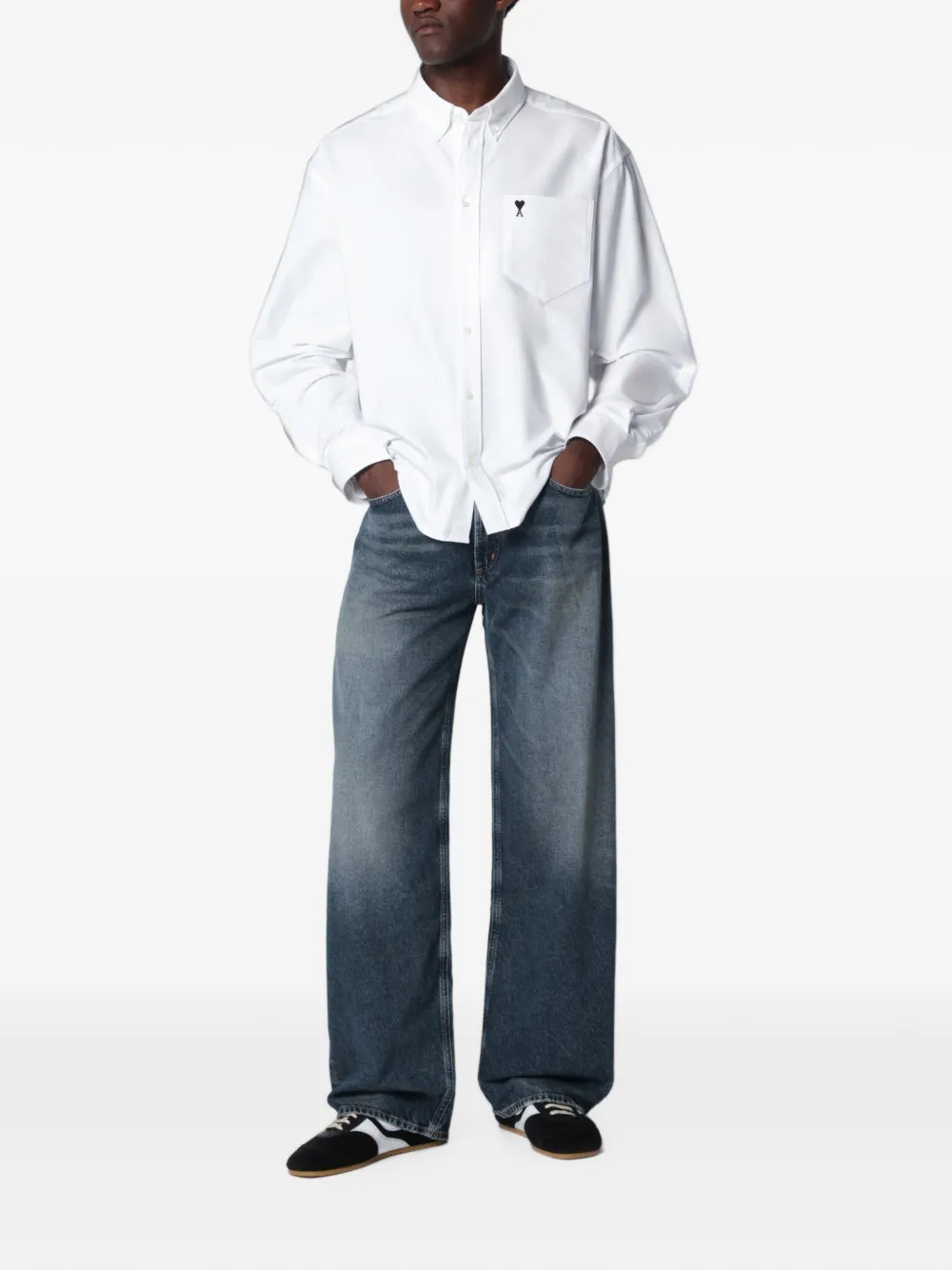 AGOLDE Luka jeans met wijde pijpen Blauw