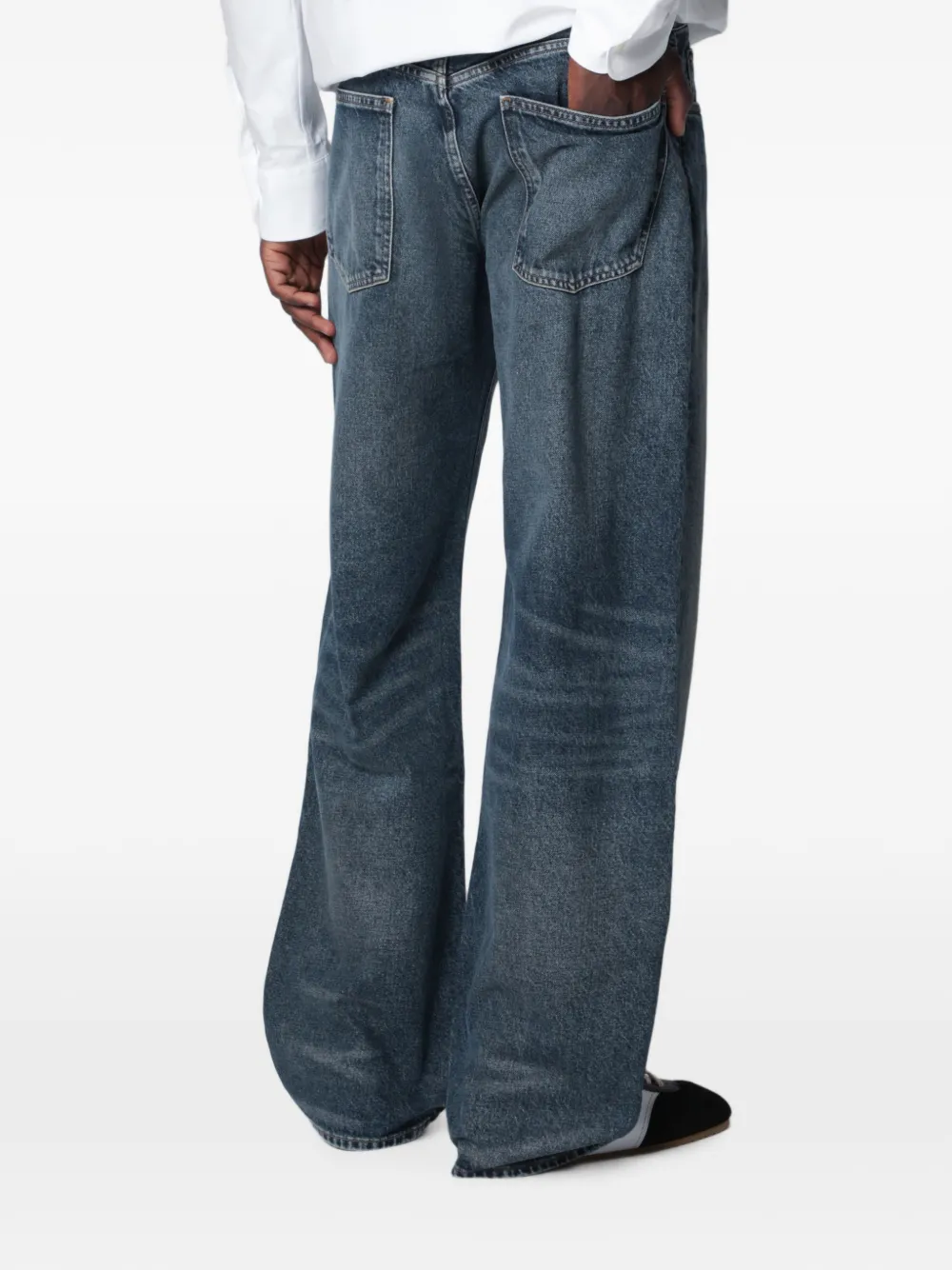 AGOLDE Luka jeans met wijde pijpen Blauw