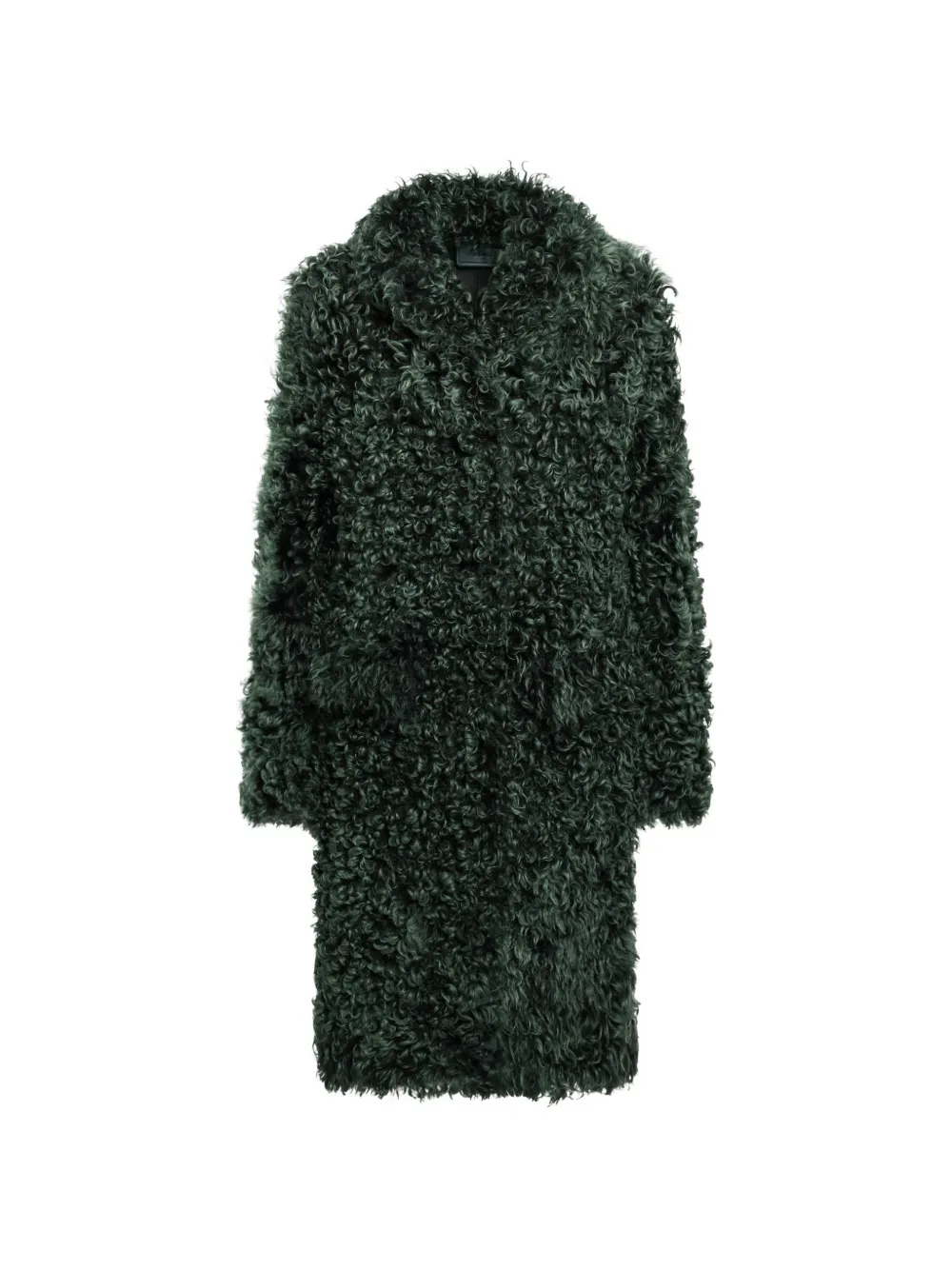 Prada shearling coat - Verde