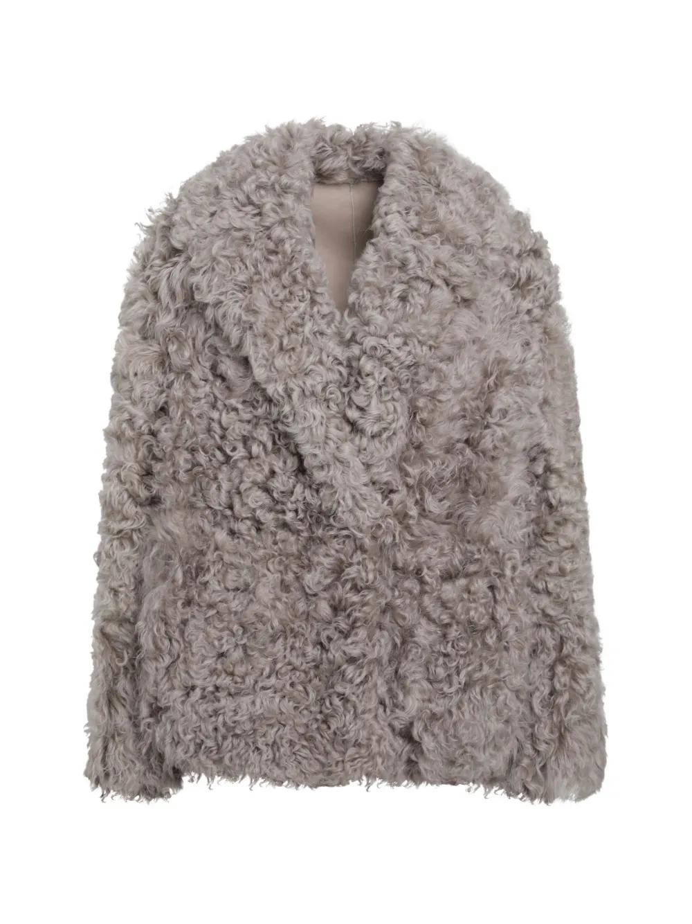 Blancha shearling double-breasted jacket - Grau