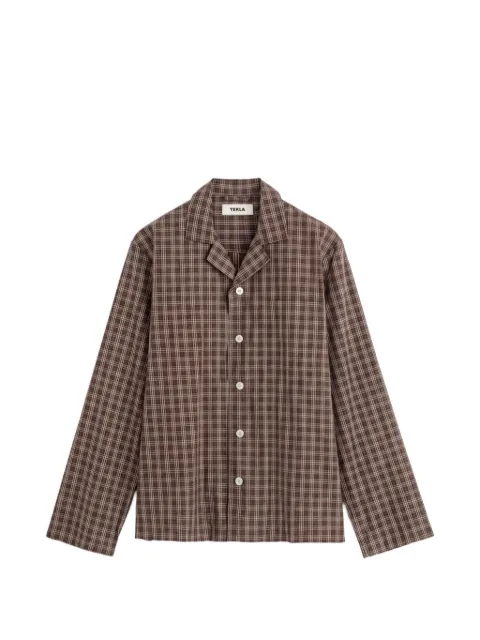 TEKLA checked cotton pajamas