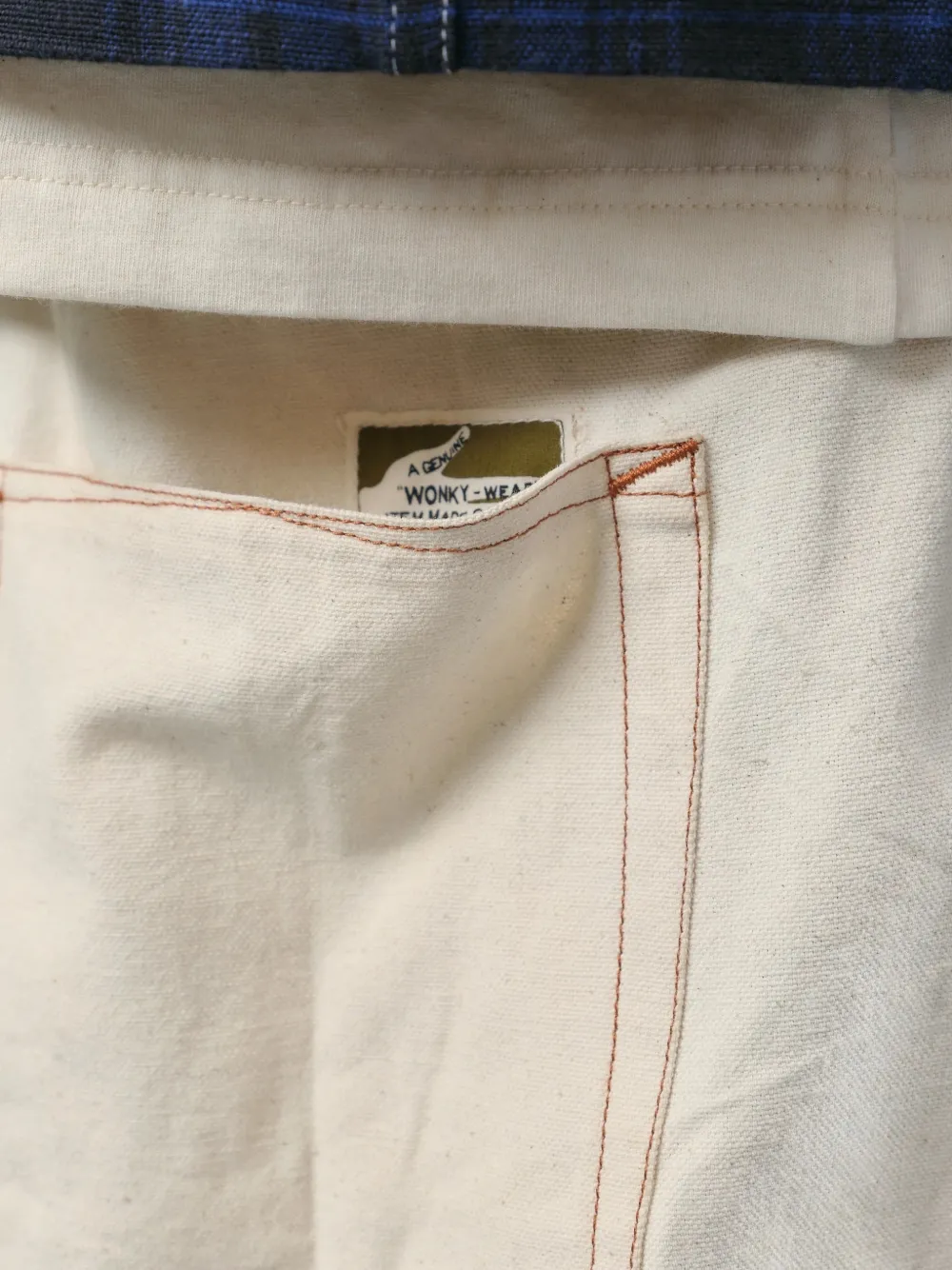 STORY mfg. Lush Carpenter shorts met borduurwerk Beige