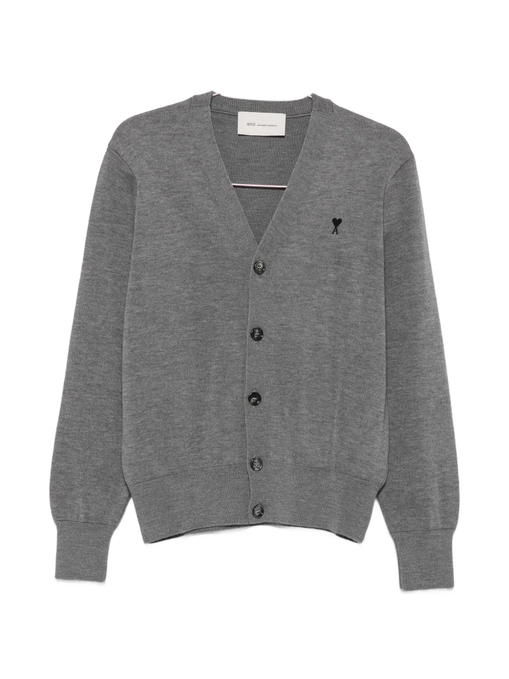 AMI Paris Ami de Coeur cardigan - Grigio