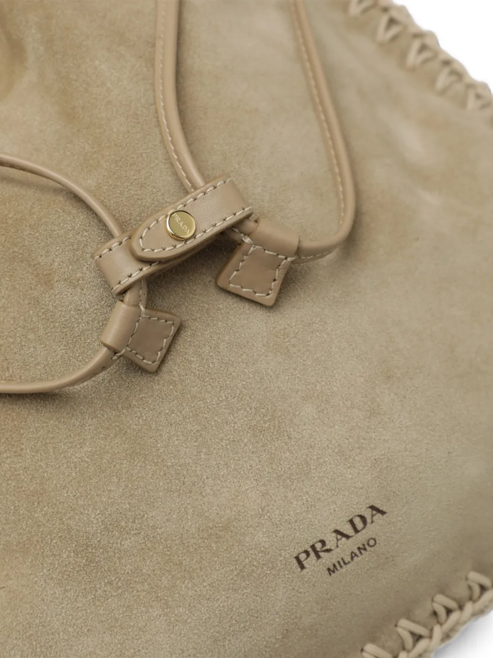 Prada Wish suède buidel Beige