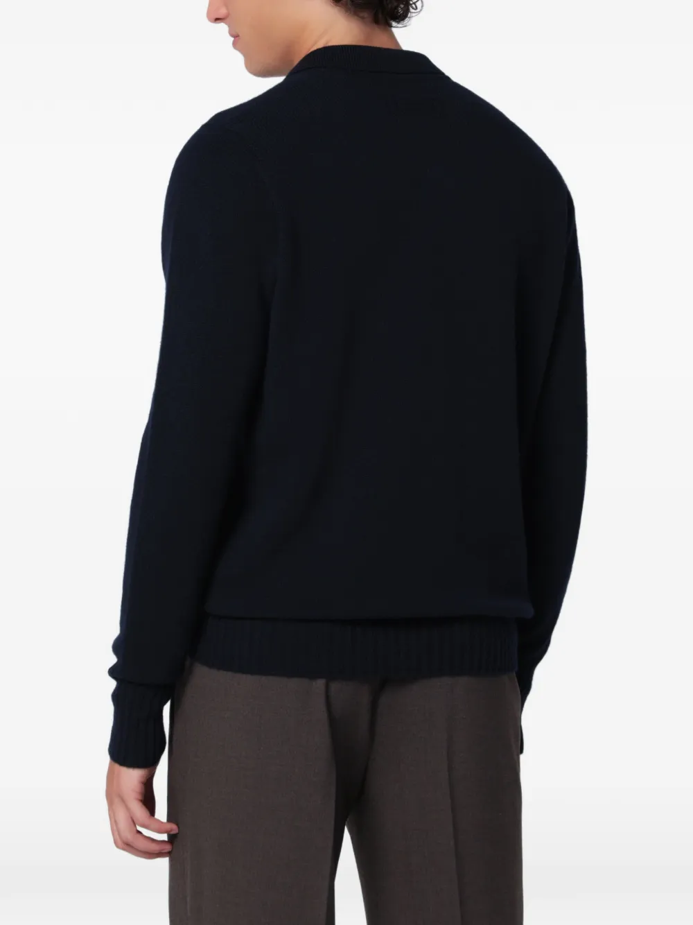 Drumohr Gebreid poloshirt Blauw