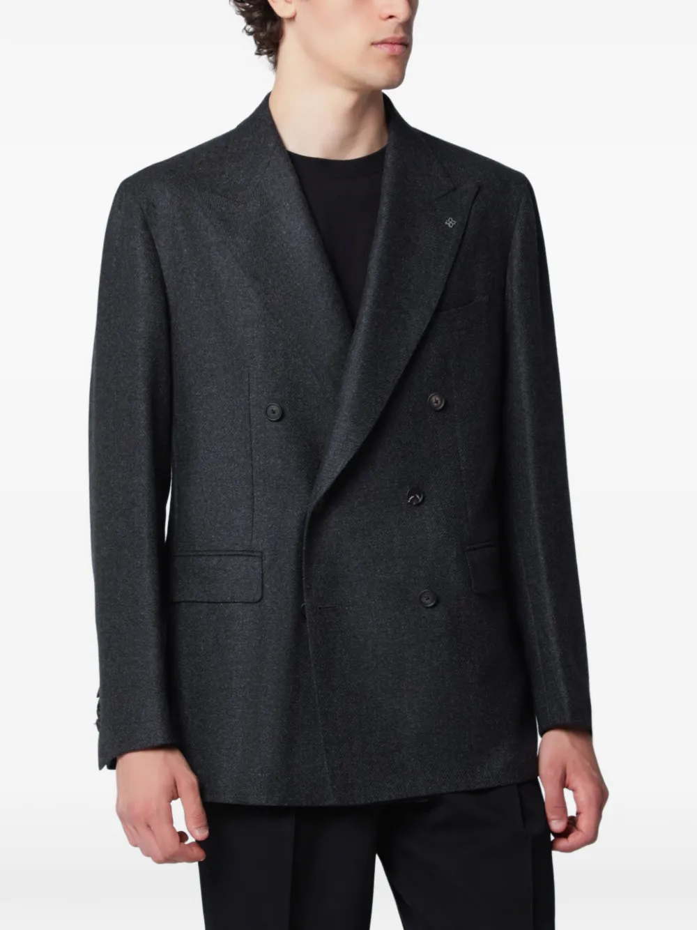 Tagliatore New York double-breasted jacket - Grigio