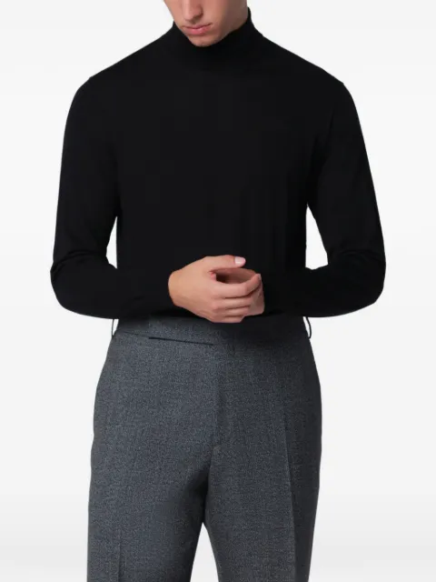 Drumohr long-sleeve roll-neck fine-knit sweater