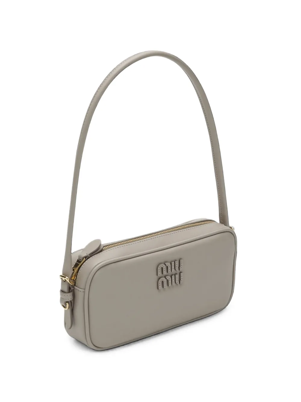 Miu Miu porte-monnaie en cuir - Gris