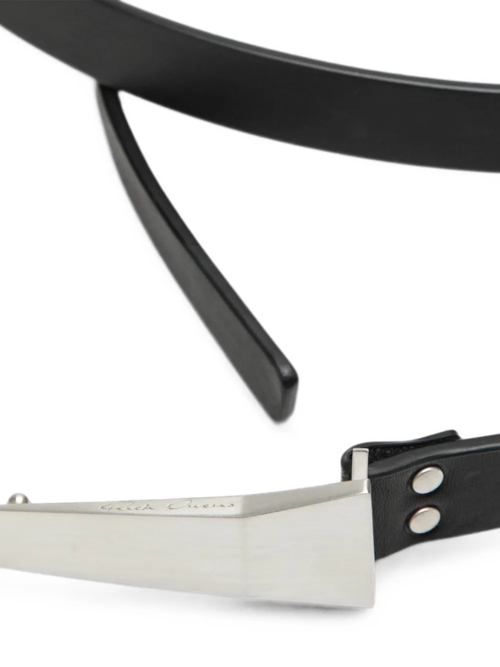 Rick Owens Leren riem Zwart