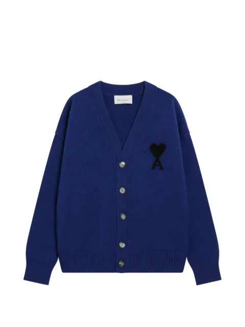 AMI Paris Ami de Coeur V-neck cardigan