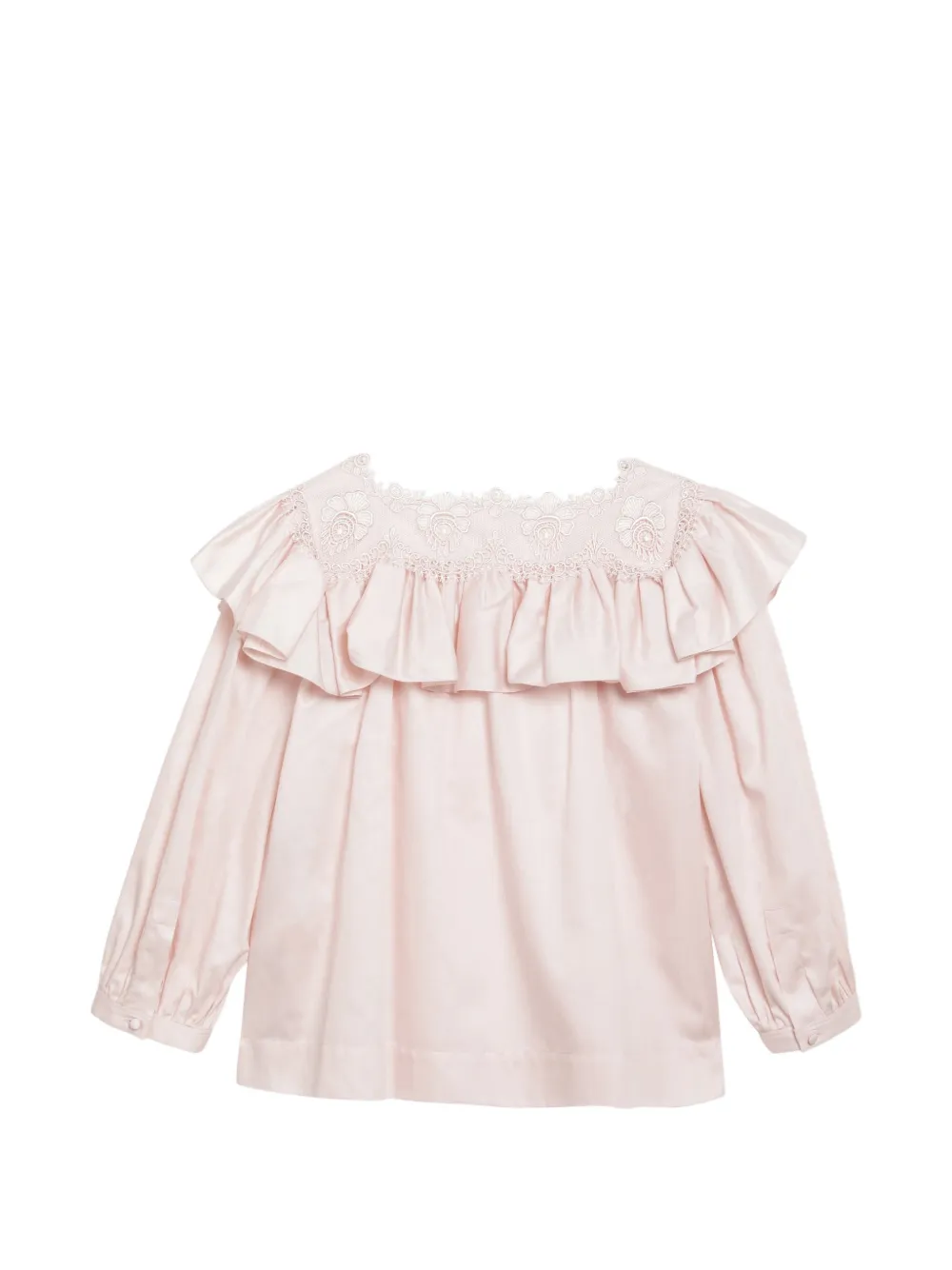 Chloé Blouse met kant Roze