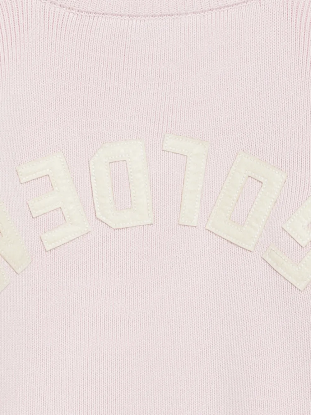 Golden Goose Kids Trui met logopatch en lange mouwen Roze