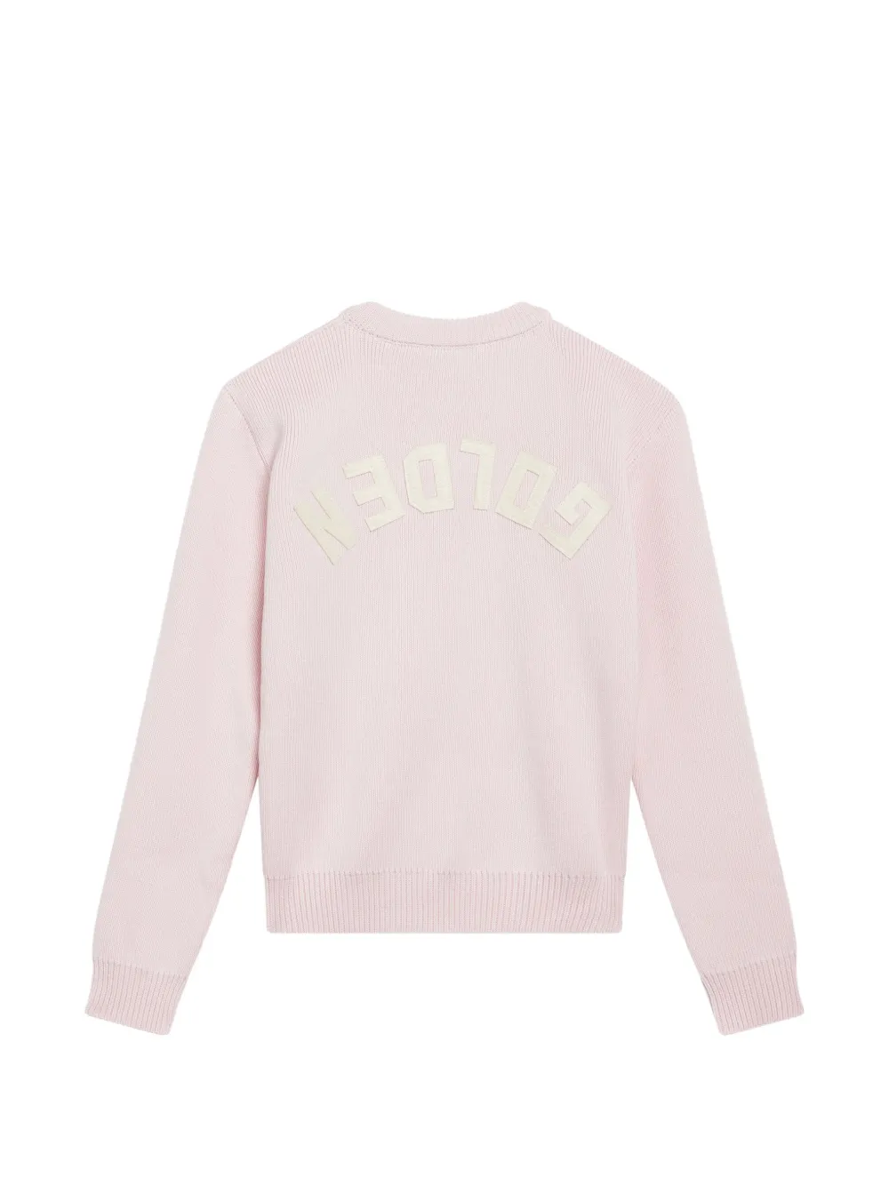 Golden Goose Kids Trui met logopatch en lange mouwen Roze
