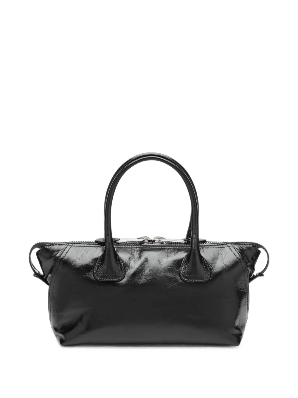 Miu Shopper met logo-reliëf Zwart