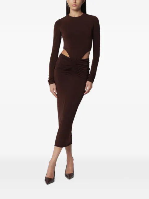 THE ANDAMANE vestido midi Heloise con aberturas