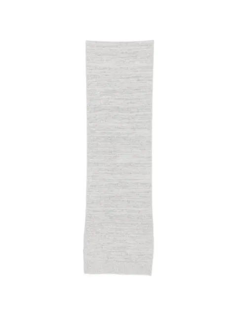 Iceberg logo-patch knitted scarf