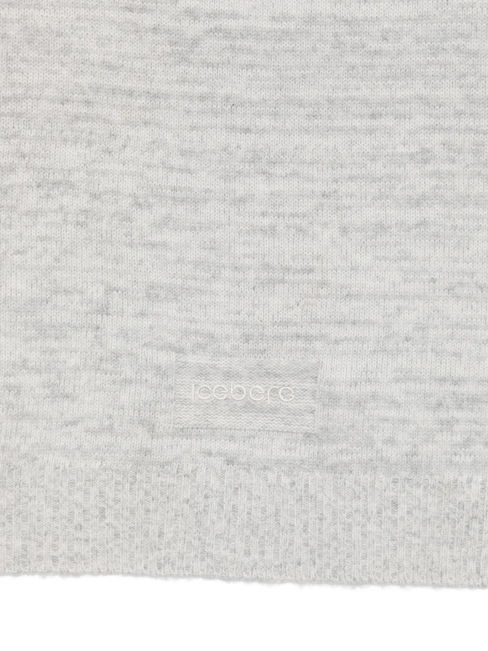 Iceberg Sjaal met logopatch Grijs