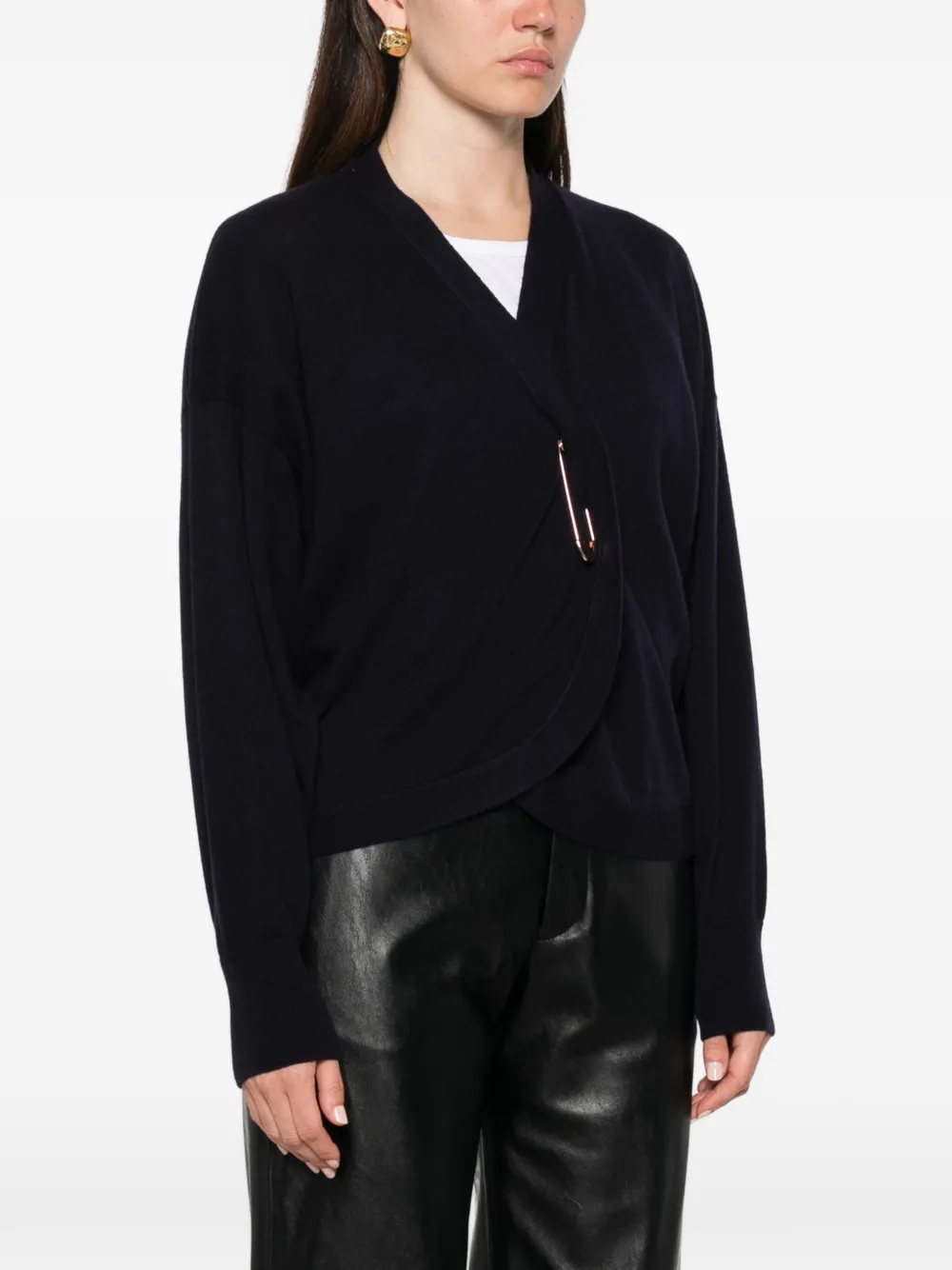 Liviana Conti Vest met veiligheidsspeld Blauw