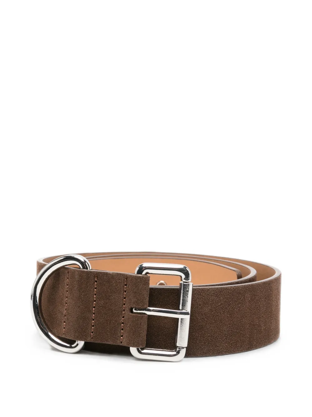 Liviana Conti suede D-ring belt - Marrone