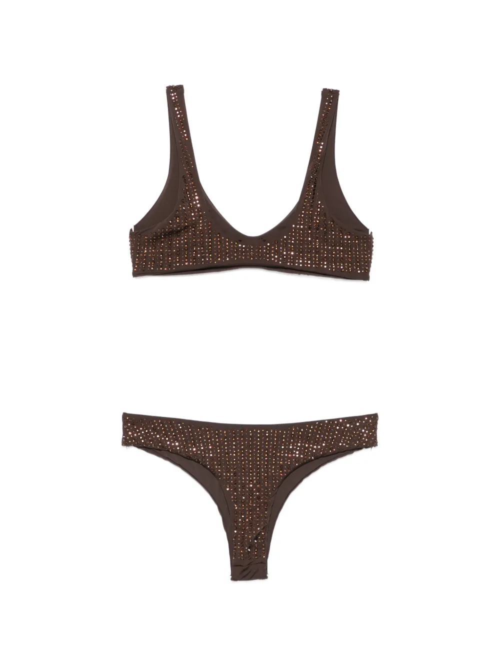 VENUJA crystal-embellished bikini Bruin