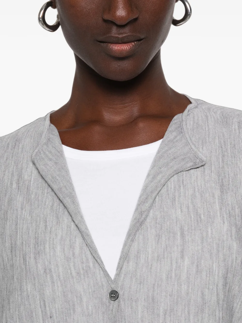 Liviana Conti Button-up vest Grijs