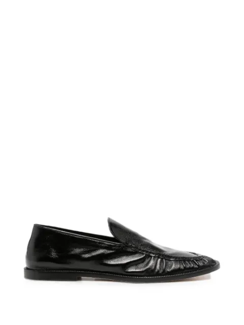 Alysi gathered leather loafers