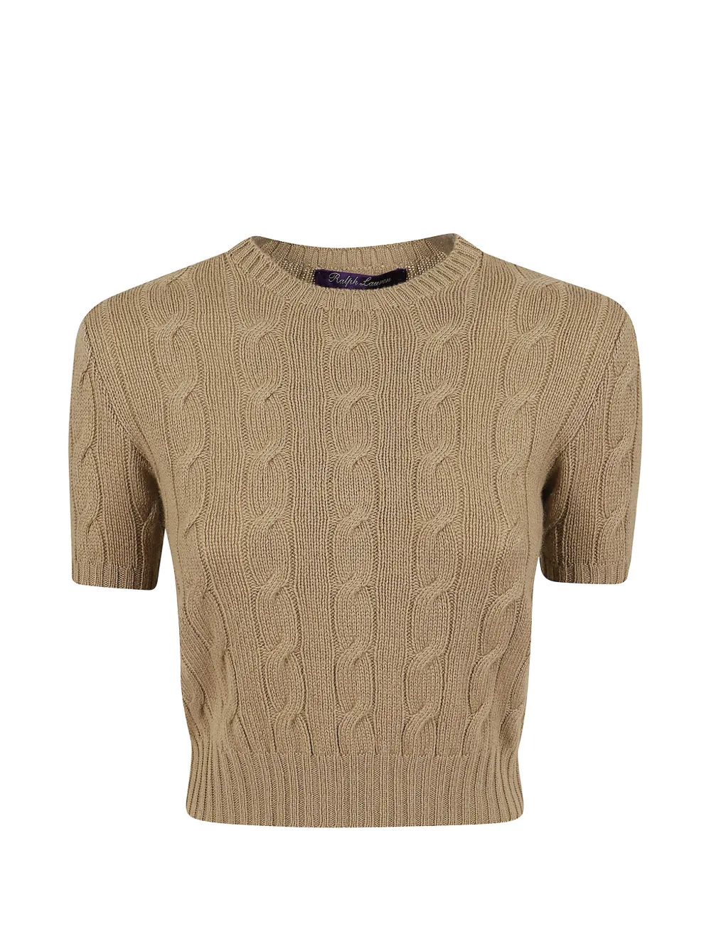 Polo Ralph Lauren cashmere cable-knit cropped jumper - Nude