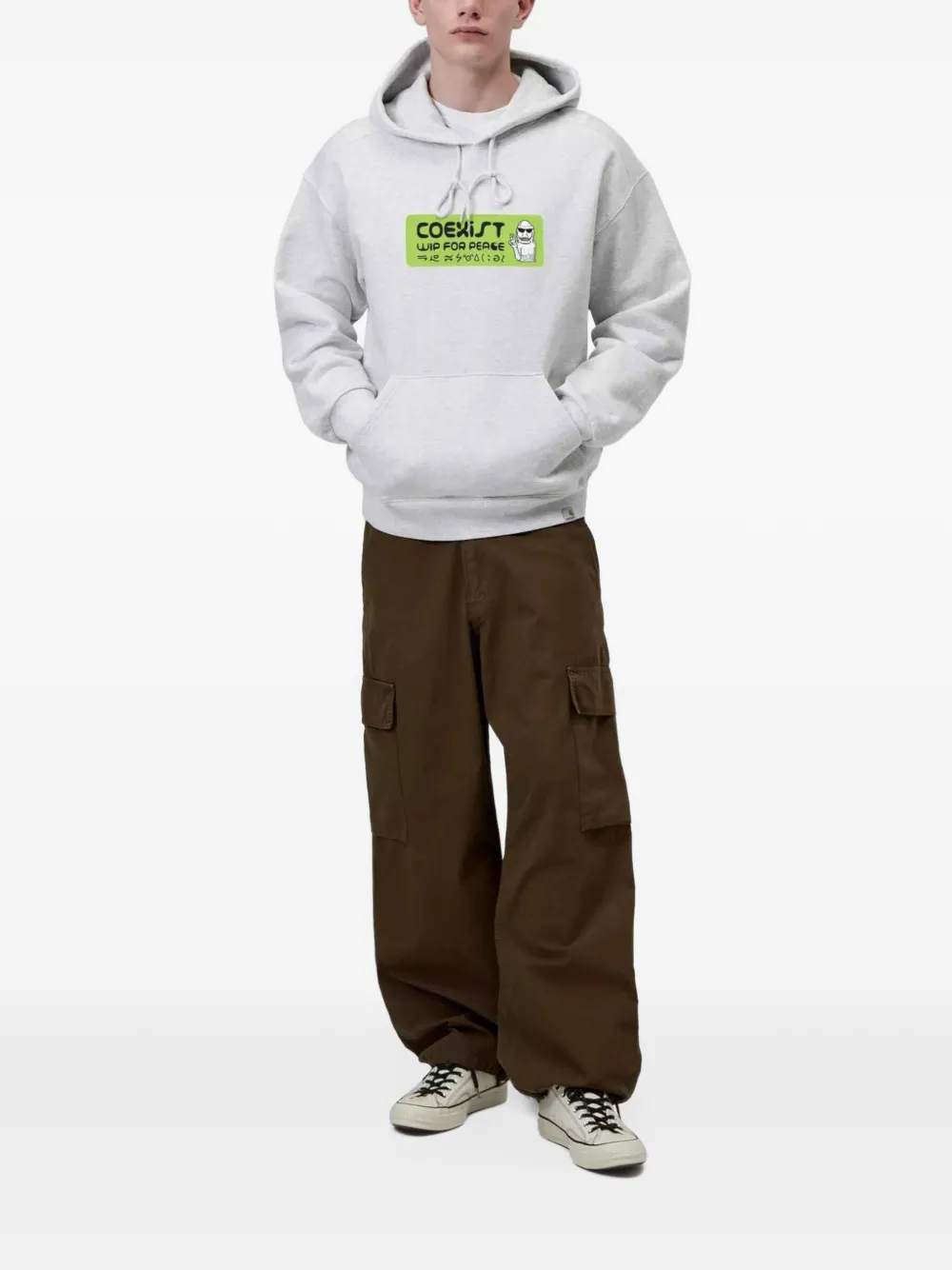 Carhartt WIP Hoodie met print Grijs