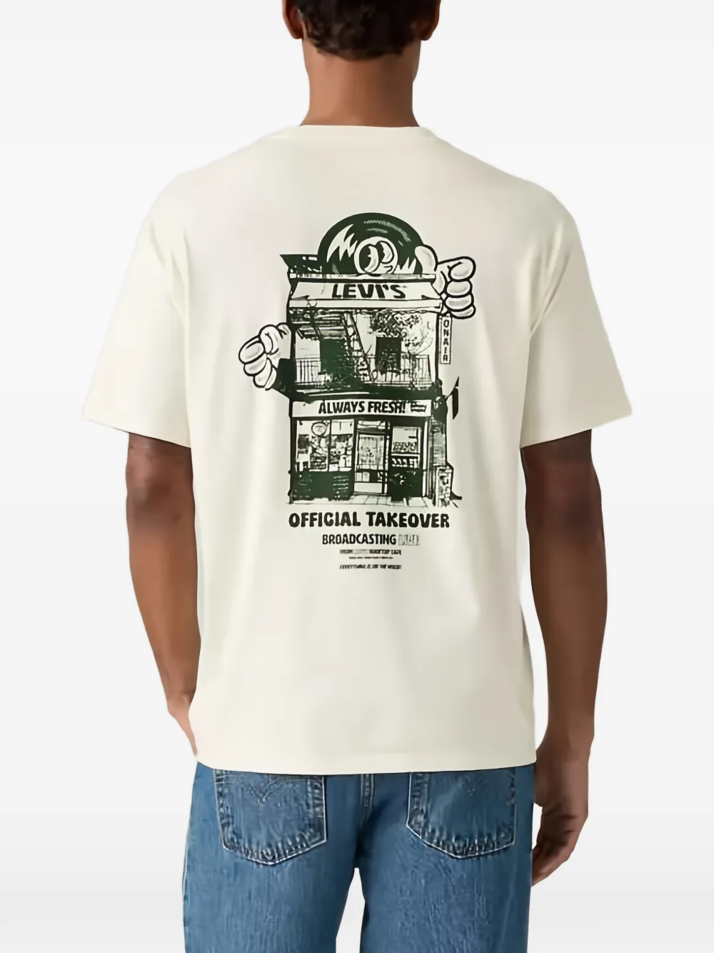 Levi's graphic-print T-shirt Beige