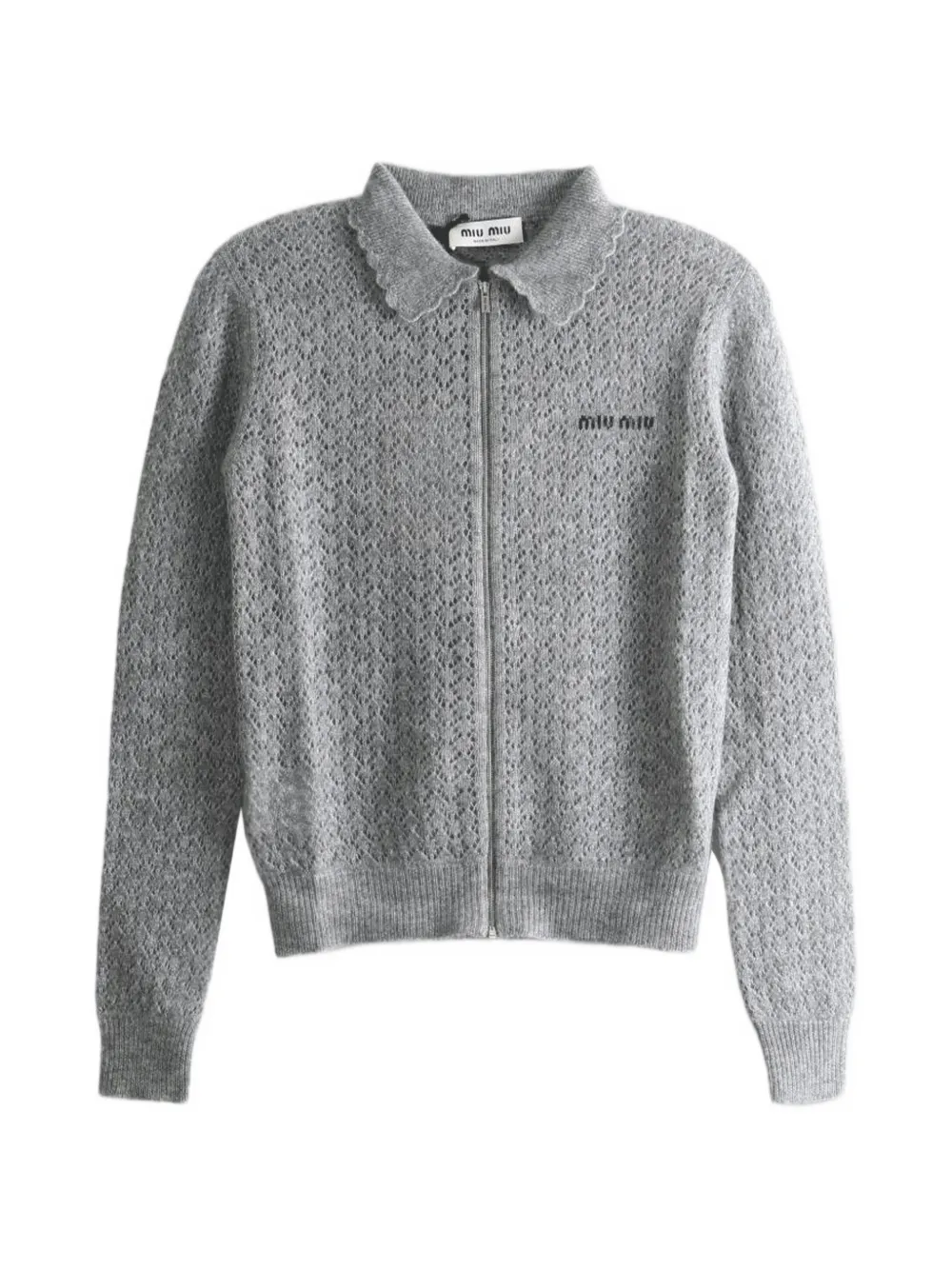 Miu Miu cashmere and silk cardigan - Grau