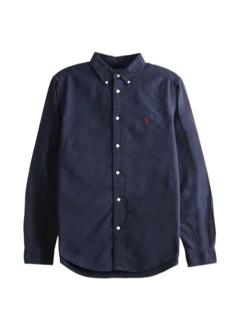 POLO RALPH LAUREN KIDS garment-dyed cotton Oxford shirt