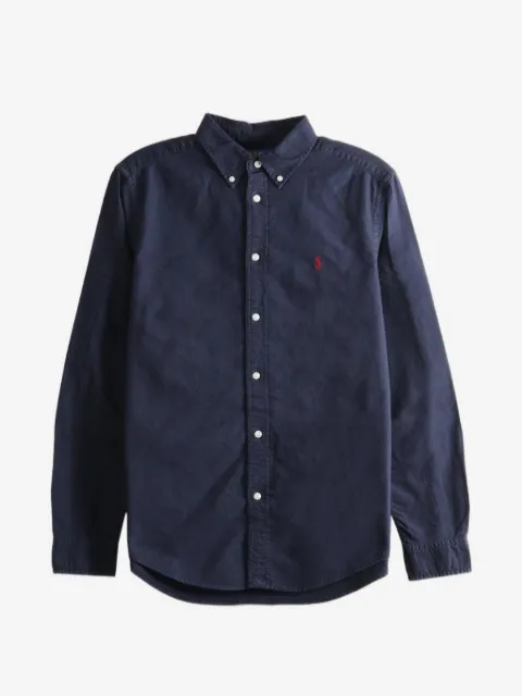 POLO RALPH LAUREN KIDS garment-dyed cotton Oxford shirt