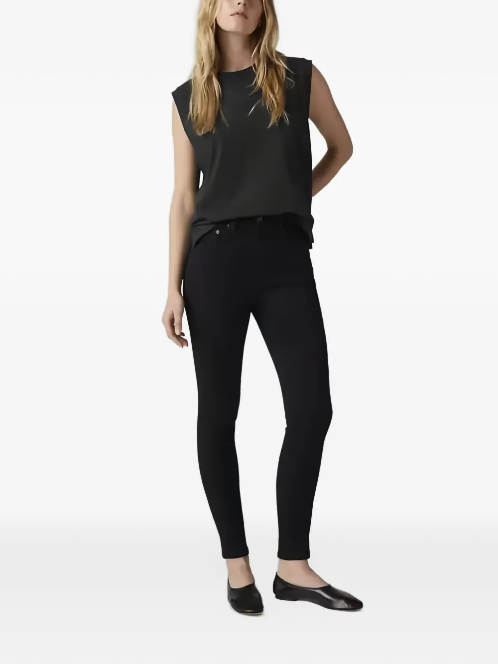 Levi's 721 high-waist skinny jeans Zwart