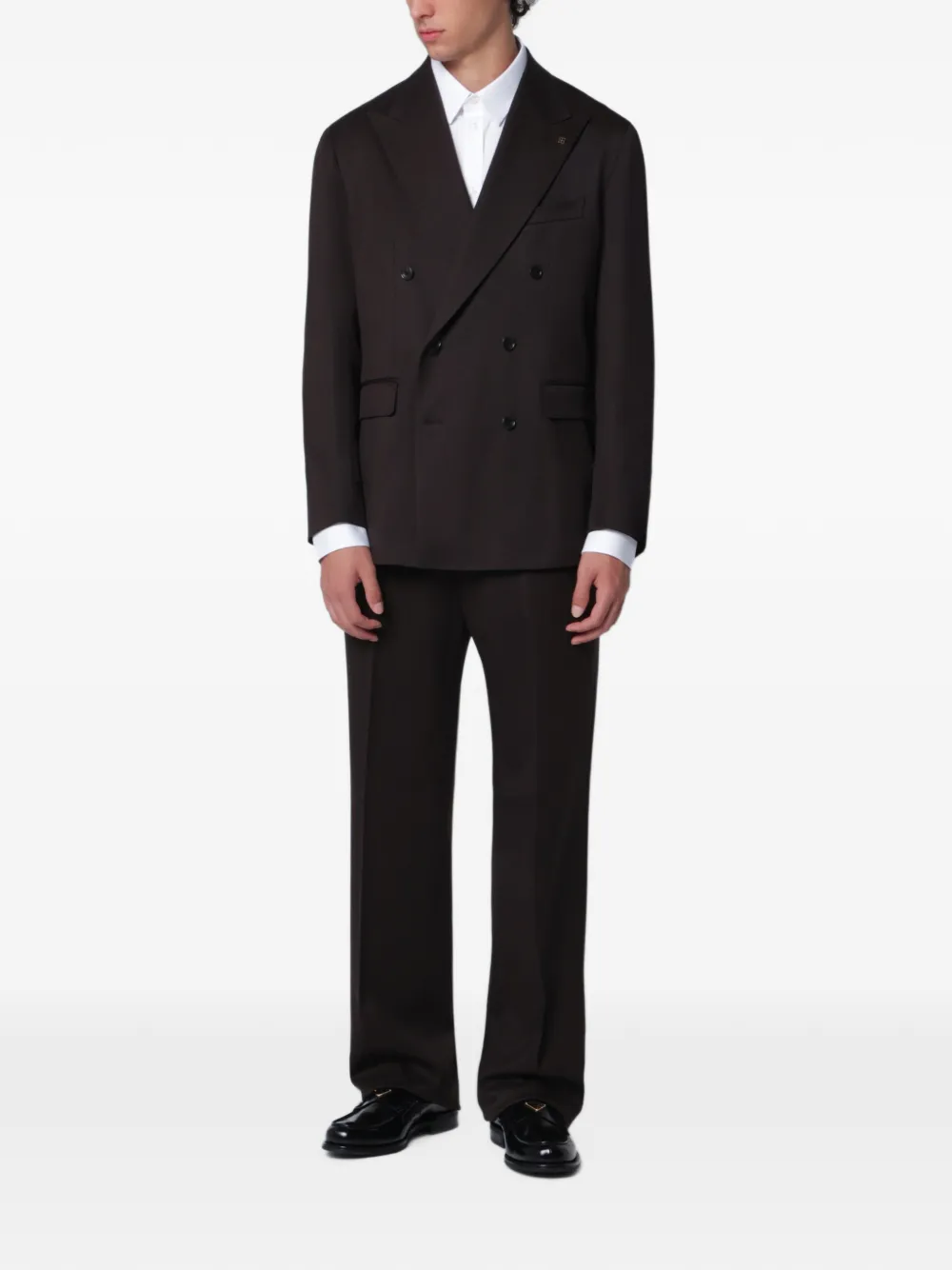 Tagliatore Newyork double-breasted suit - Marrone