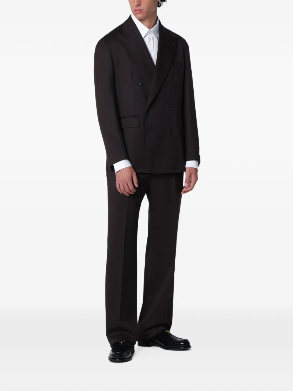 Tagliatore Newyork double-breasted suit Bruin