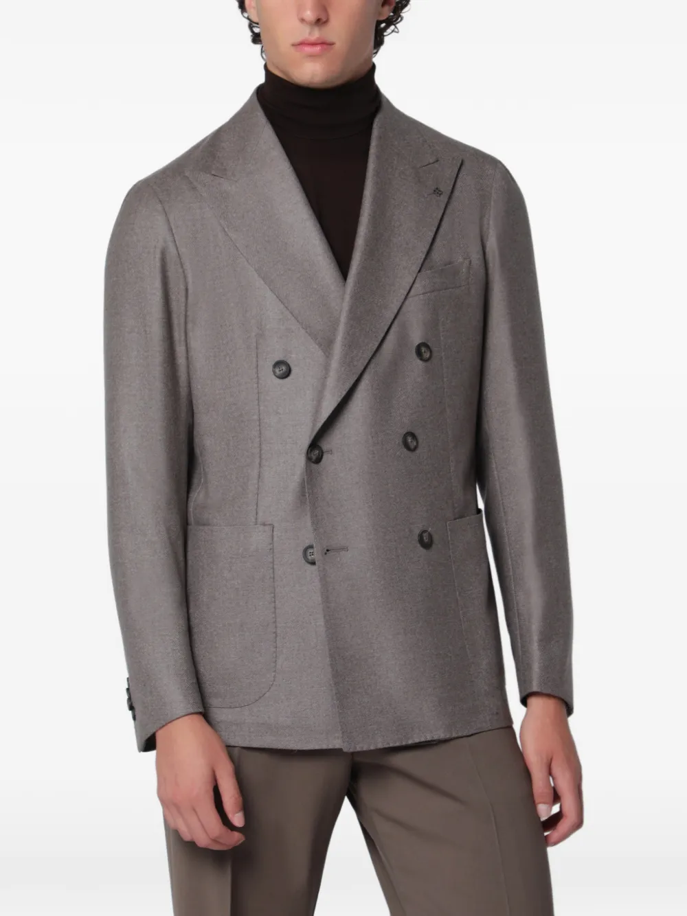 Tagliatore double-breasted blazer - Grigio