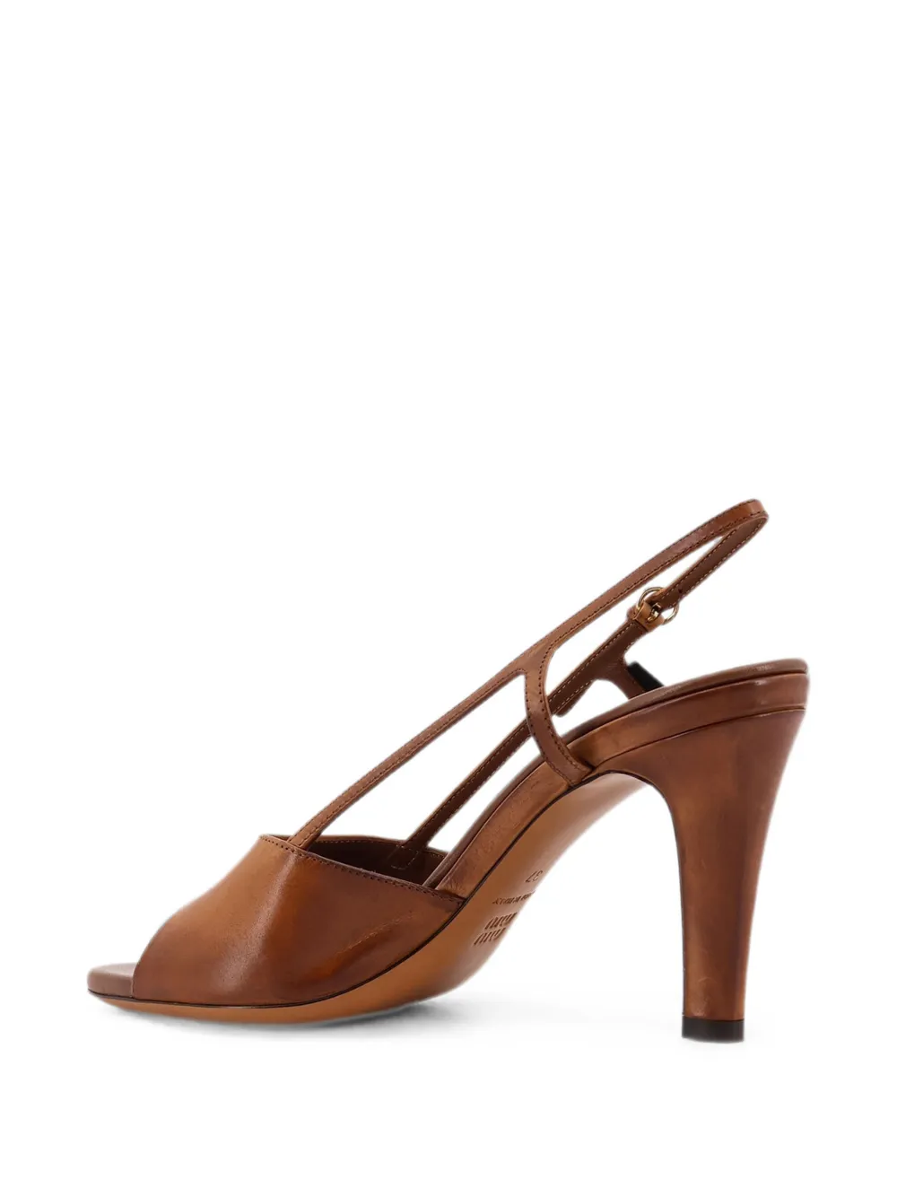 Miu leather sandals Bruin